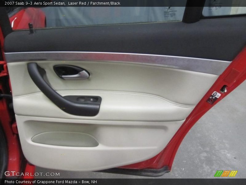 Laser Red / Parchment/Black 2007 Saab 9-3 Aero Sport Sedan