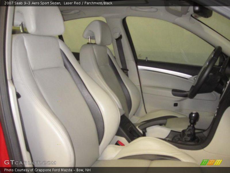 Laser Red / Parchment/Black 2007 Saab 9-3 Aero Sport Sedan