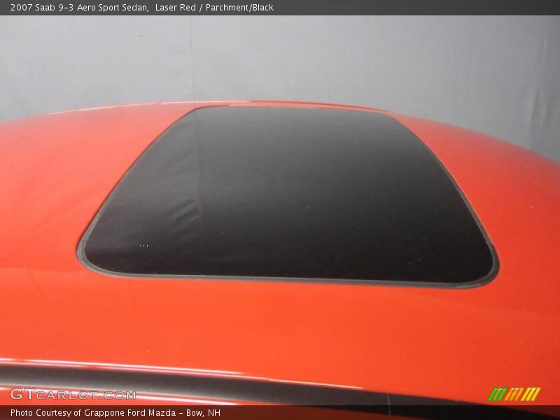 Laser Red / Parchment/Black 2007 Saab 9-3 Aero Sport Sedan