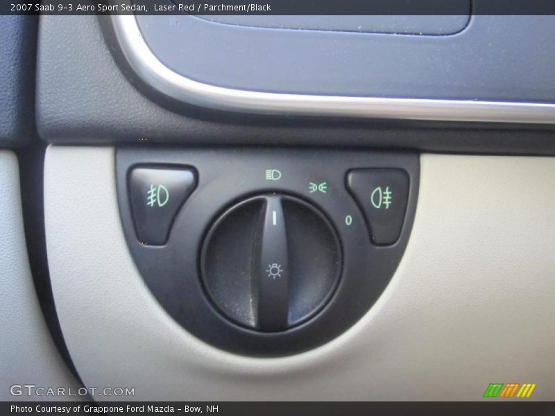 Laser Red / Parchment/Black 2007 Saab 9-3 Aero Sport Sedan