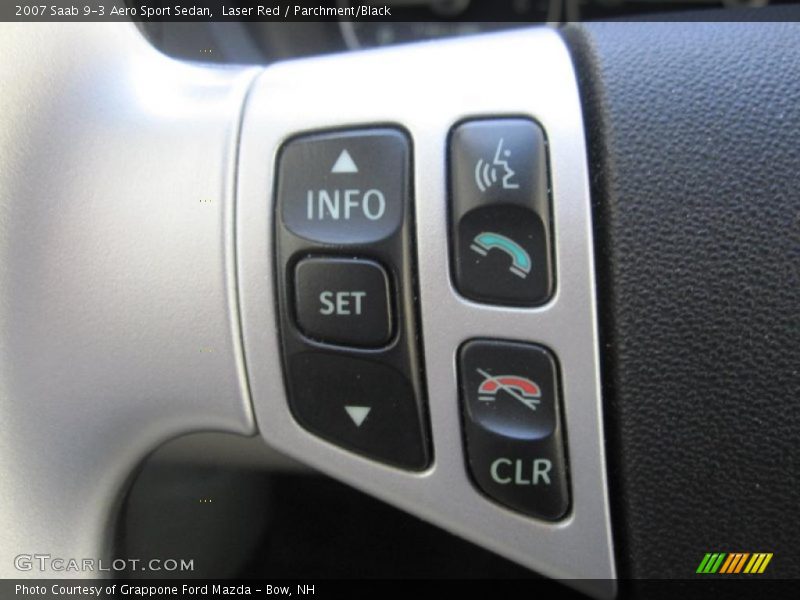 Laser Red / Parchment/Black 2007 Saab 9-3 Aero Sport Sedan