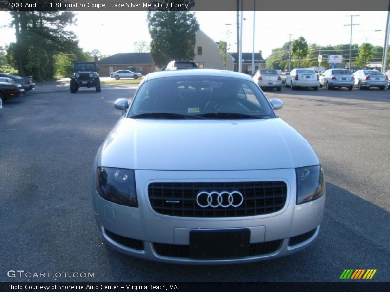 Lake Silver Metallic / Ebony 2003 Audi TT 1.8T quattro Coupe