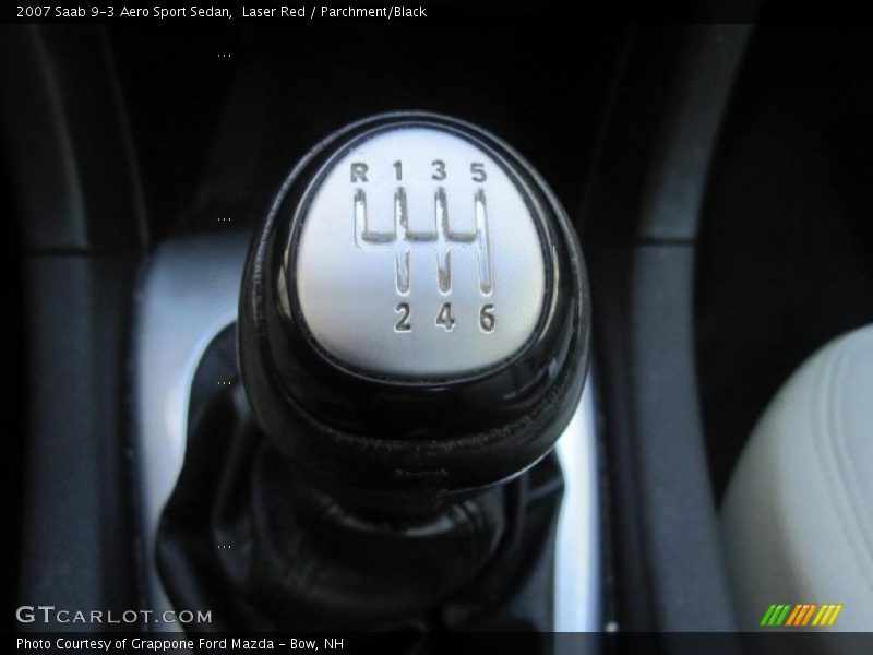 Laser Red / Parchment/Black 2007 Saab 9-3 Aero Sport Sedan