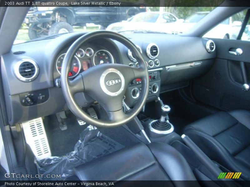 Lake Silver Metallic / Ebony 2003 Audi TT 1.8T quattro Coupe