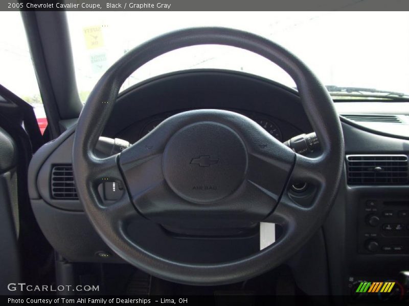 Black / Graphite Gray 2005 Chevrolet Cavalier Coupe