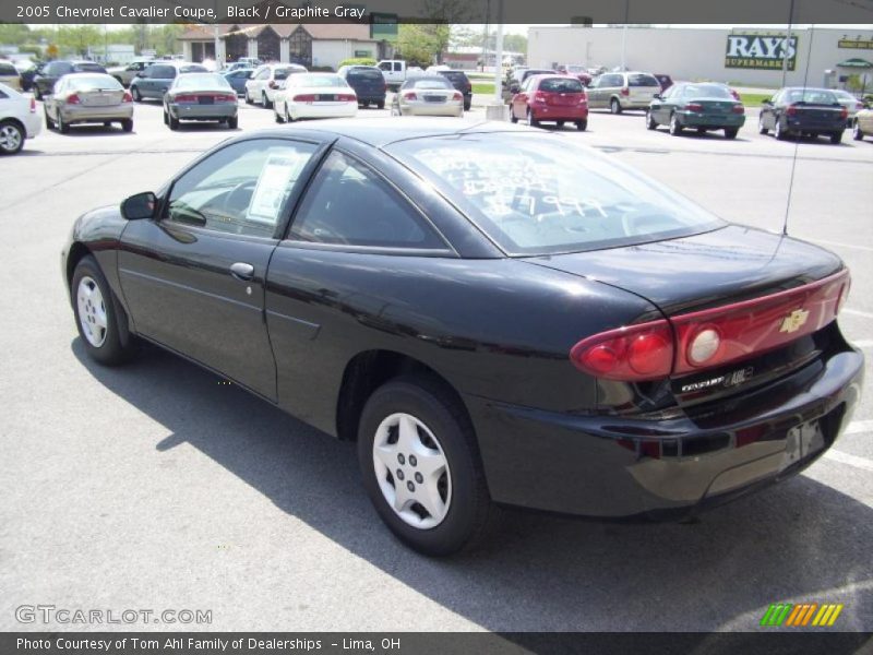 Black / Graphite Gray 2005 Chevrolet Cavalier Coupe