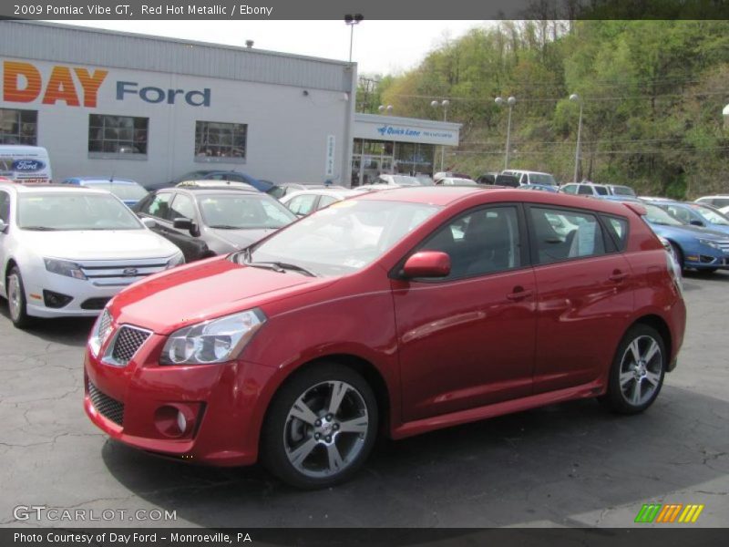 Red Hot Metallic / Ebony 2009 Pontiac Vibe GT