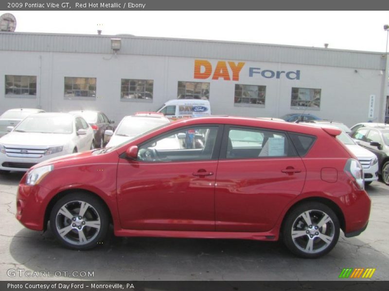 Red Hot Metallic / Ebony 2009 Pontiac Vibe GT
