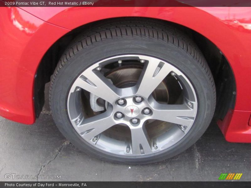 Red Hot Metallic / Ebony 2009 Pontiac Vibe GT