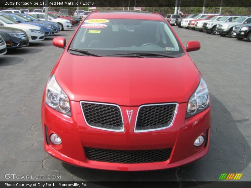 Red Hot Metallic / Ebony 2009 Pontiac Vibe GT