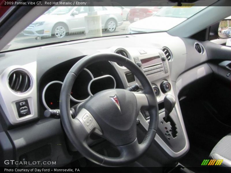 Red Hot Metallic / Ebony 2009 Pontiac Vibe GT