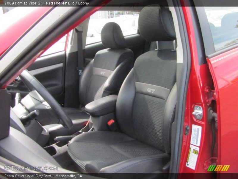 Red Hot Metallic / Ebony 2009 Pontiac Vibe GT