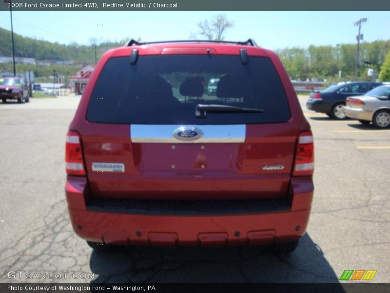 Redfire Metallic / Charcoal 2008 Ford Escape Limited 4WD