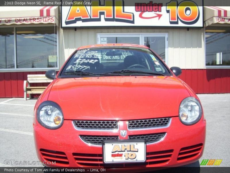 Flame Red / Dark Slate Gray 2003 Dodge Neon SE