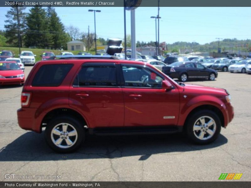 Redfire Metallic / Charcoal 2008 Ford Escape Limited 4WD