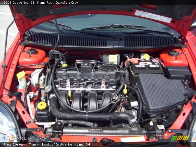 Flame Red / Dark Slate Gray 2003 Dodge Neon SE