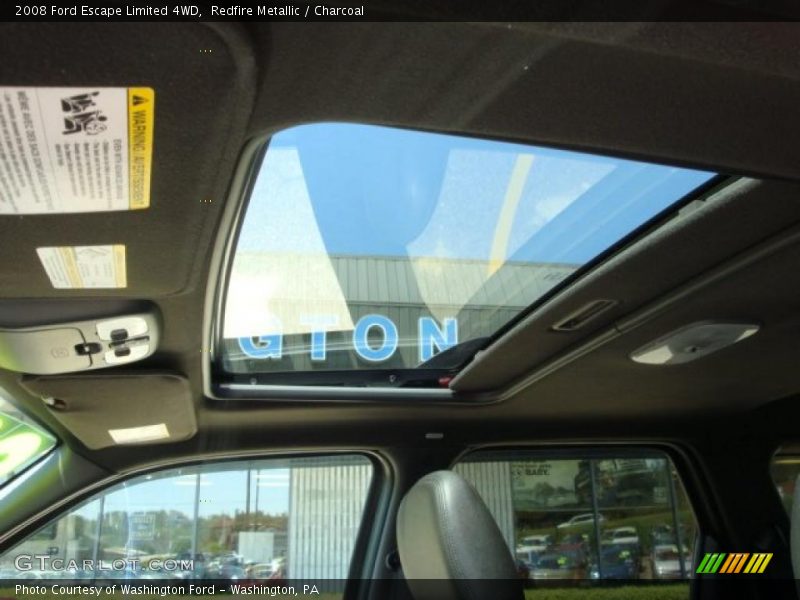 Redfire Metallic / Charcoal 2008 Ford Escape Limited 4WD