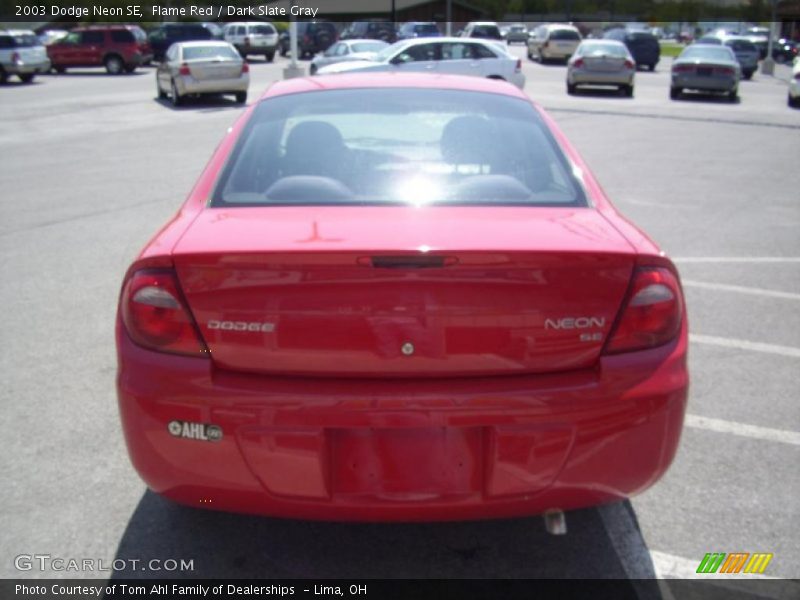Flame Red / Dark Slate Gray 2003 Dodge Neon SE
