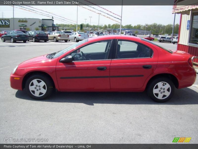 Flame Red / Dark Slate Gray 2003 Dodge Neon SE