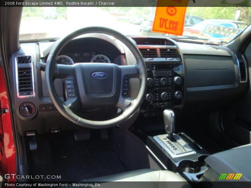 Redfire Metallic / Charcoal 2008 Ford Escape Limited 4WD