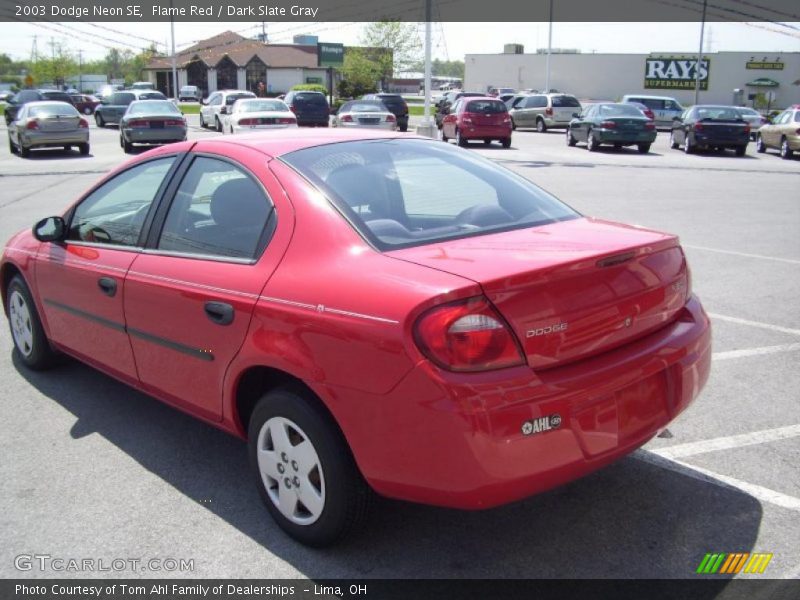 Flame Red / Dark Slate Gray 2003 Dodge Neon SE