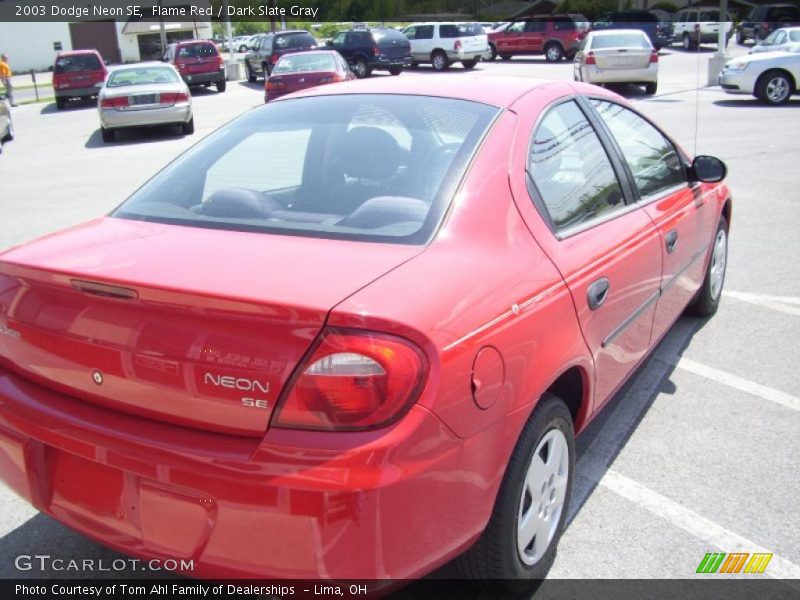 Flame Red / Dark Slate Gray 2003 Dodge Neon SE
