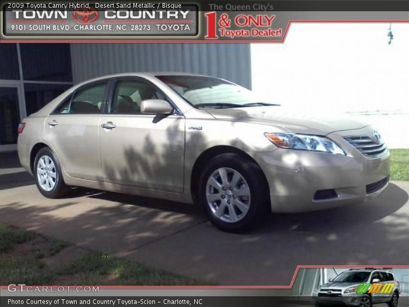 Desert Sand Metallic / Bisque 2009 Toyota Camry Hybrid