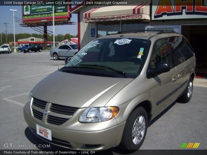 Linen Gold Metallic Pearl / Dark Khaki/Light Graystone 2006 Dodge Caravan SXT