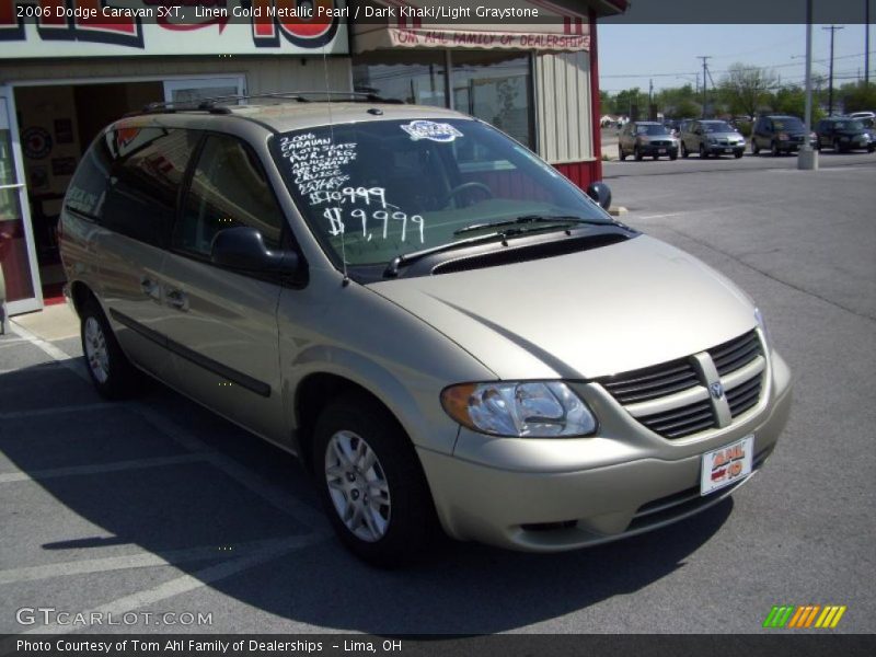 Linen Gold Metallic Pearl / Dark Khaki/Light Graystone 2006 Dodge Caravan SXT