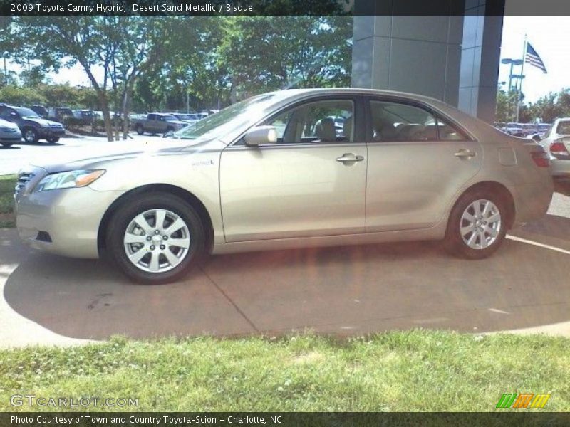 Desert Sand Metallic / Bisque 2009 Toyota Camry Hybrid