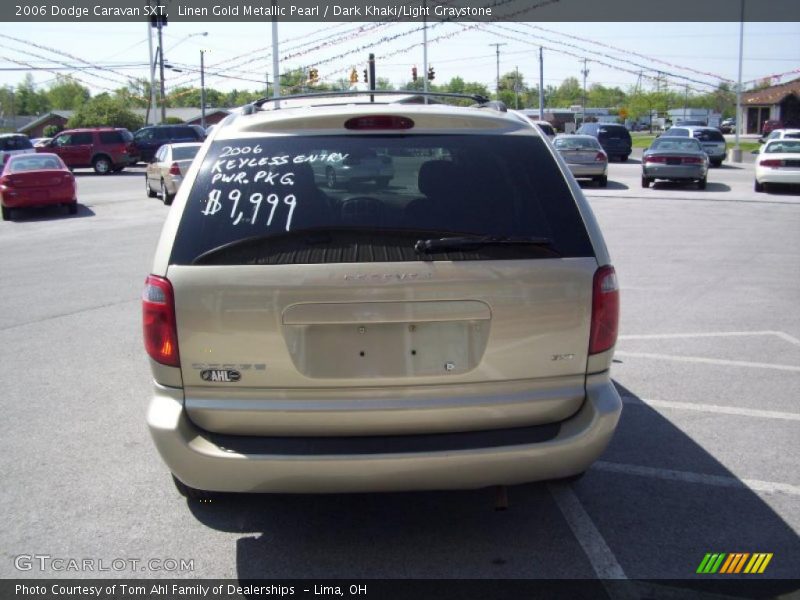Linen Gold Metallic Pearl / Dark Khaki/Light Graystone 2006 Dodge Caravan SXT