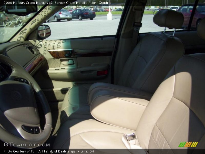Spruce Green Metallic / Light Graphite 2000 Mercury Grand Marquis LS