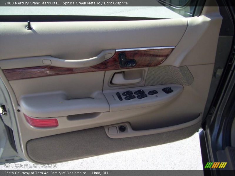 Spruce Green Metallic / Light Graphite 2000 Mercury Grand Marquis LS