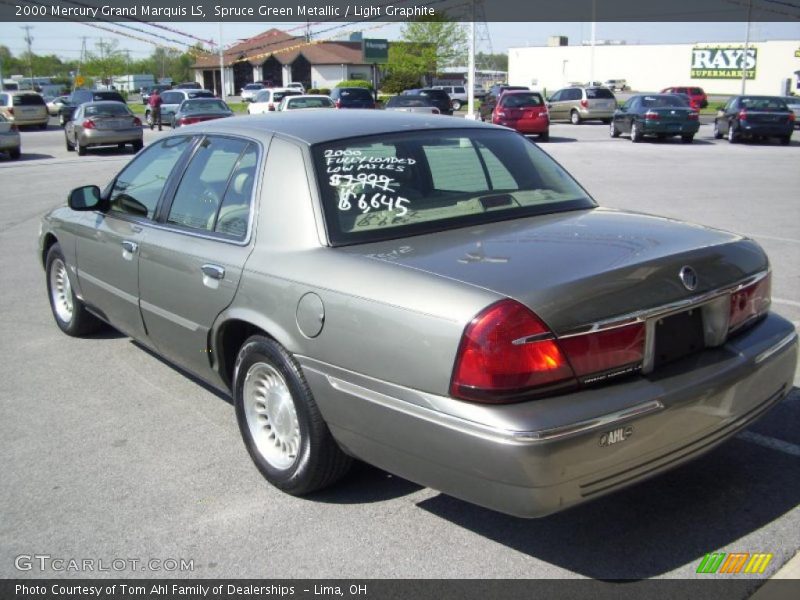 Spruce Green Metallic / Light Graphite 2000 Mercury Grand Marquis LS