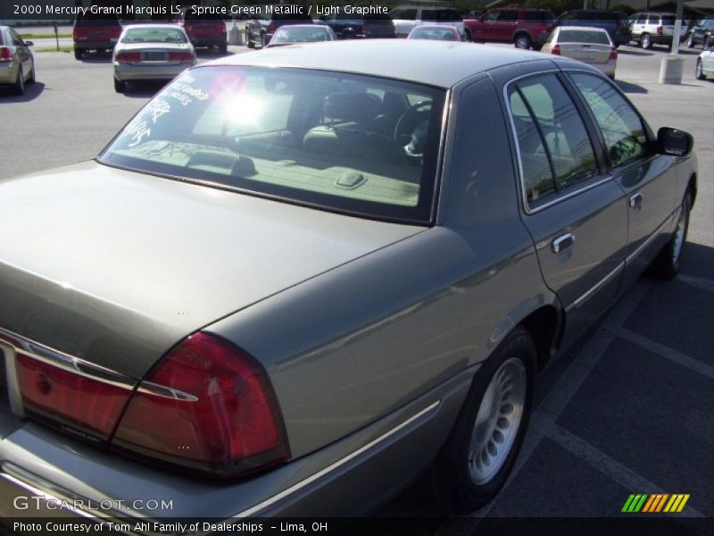 Spruce Green Metallic / Light Graphite 2000 Mercury Grand Marquis LS