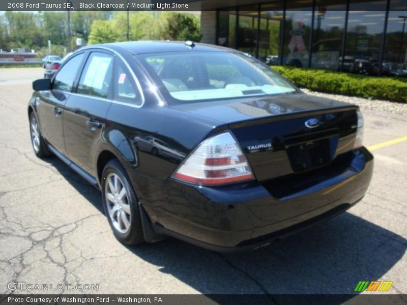 Black Clearcoat / Medium Light Stone 2008 Ford Taurus SEL