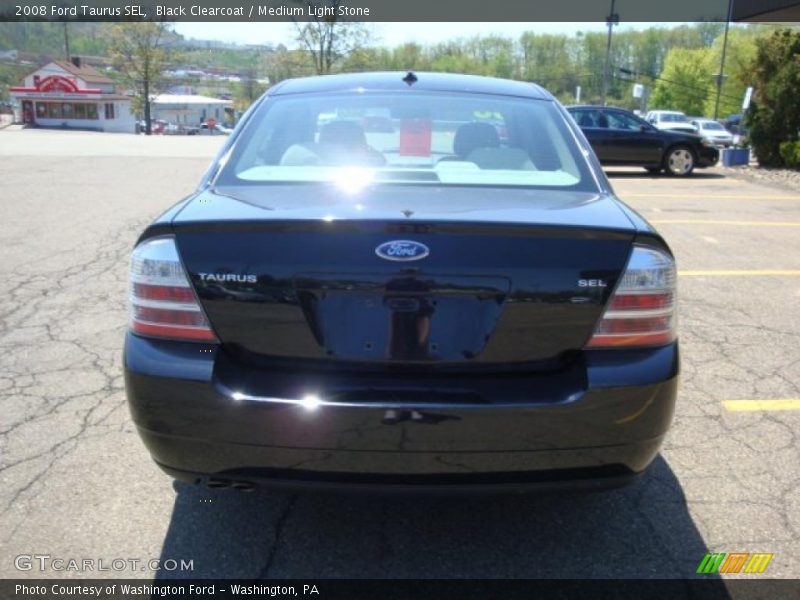 Black Clearcoat / Medium Light Stone 2008 Ford Taurus SEL