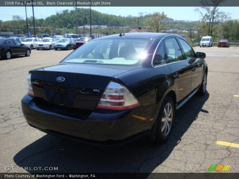 Black Clearcoat / Medium Light Stone 2008 Ford Taurus SEL