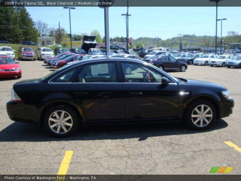 Black Clearcoat / Medium Light Stone 2008 Ford Taurus SEL