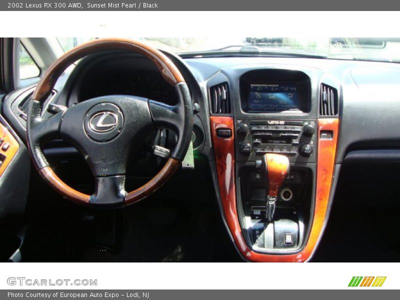 Sunset Mist Pearl / Black 2002 Lexus RX 300 AWD