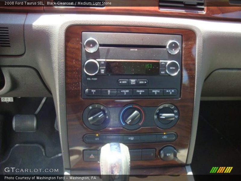 Black Clearcoat / Medium Light Stone 2008 Ford Taurus SEL