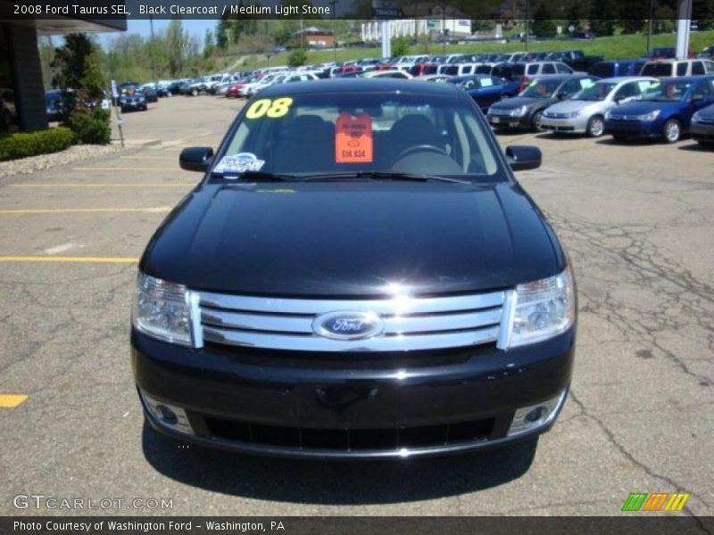 Black Clearcoat / Medium Light Stone 2008 Ford Taurus SEL