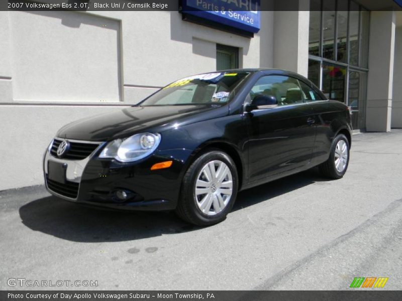 Black Uni / Cornsilk Beige 2007 Volkswagen Eos 2.0T