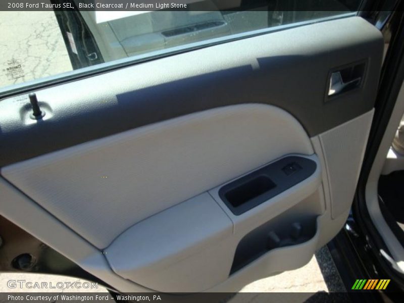 Black Clearcoat / Medium Light Stone 2008 Ford Taurus SEL