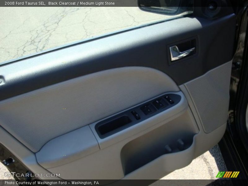 Black Clearcoat / Medium Light Stone 2008 Ford Taurus SEL
