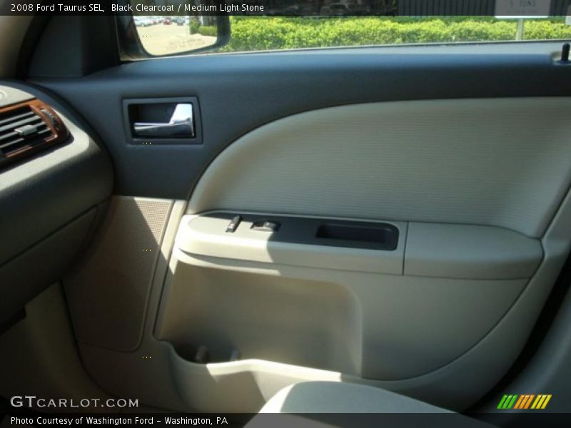 Black Clearcoat / Medium Light Stone 2008 Ford Taurus SEL