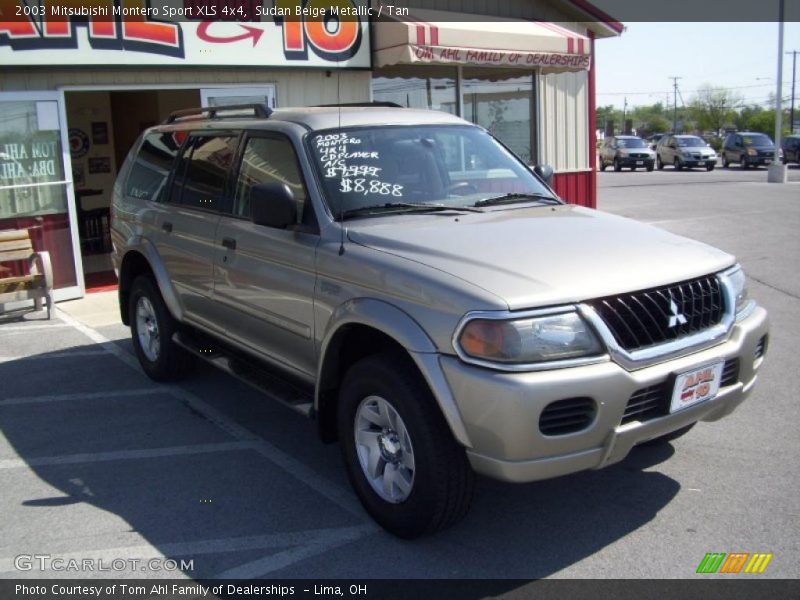 Sudan Beige Metallic / Tan 2003 Mitsubishi Montero Sport XLS 4x4