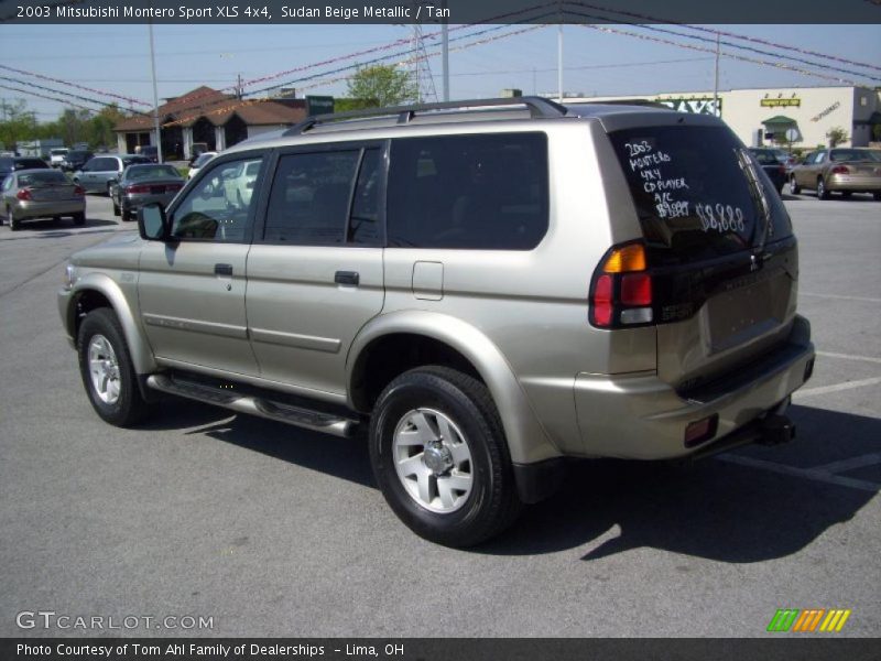Sudan Beige Metallic / Tan 2003 Mitsubishi Montero Sport XLS 4x4
