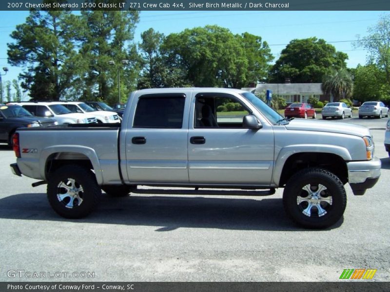 Silver Birch Metallic / Dark Charcoal 2007 Chevrolet Silverado 1500 Classic LT  Z71 Crew Cab 4x4