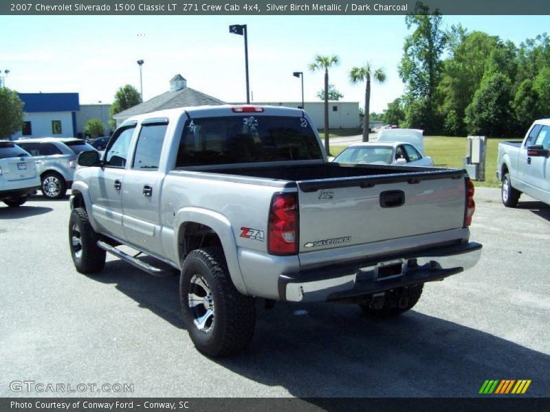 Silver Birch Metallic / Dark Charcoal 2007 Chevrolet Silverado 1500 Classic LT  Z71 Crew Cab 4x4